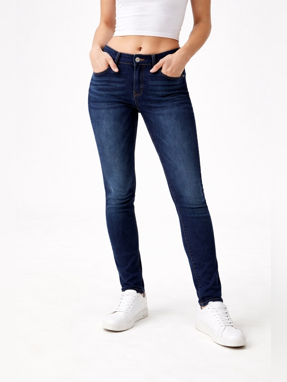 NWT Kut From The Kloth High-Rise Dark Blue Toothpick Skinny Jeans Womens Size 8